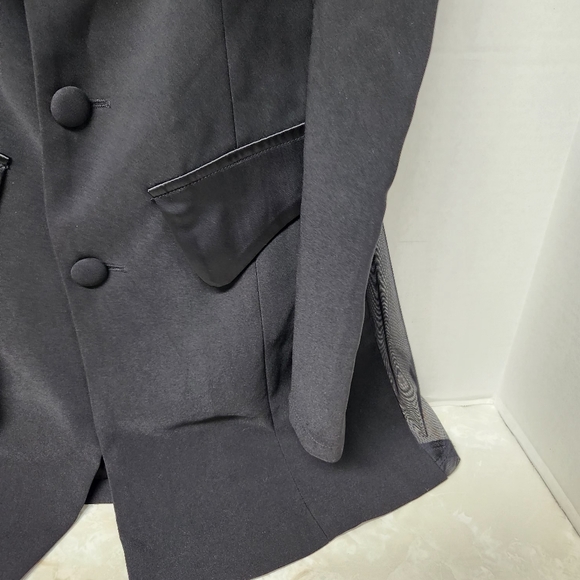 AKIRA Black Satin Blazer